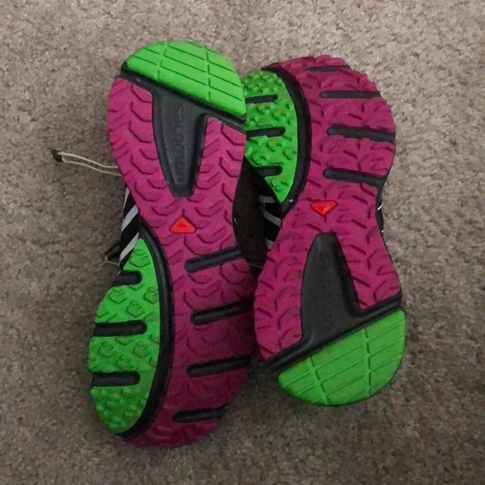 Salomon Women's Green + Pink Trail Running Sneakers